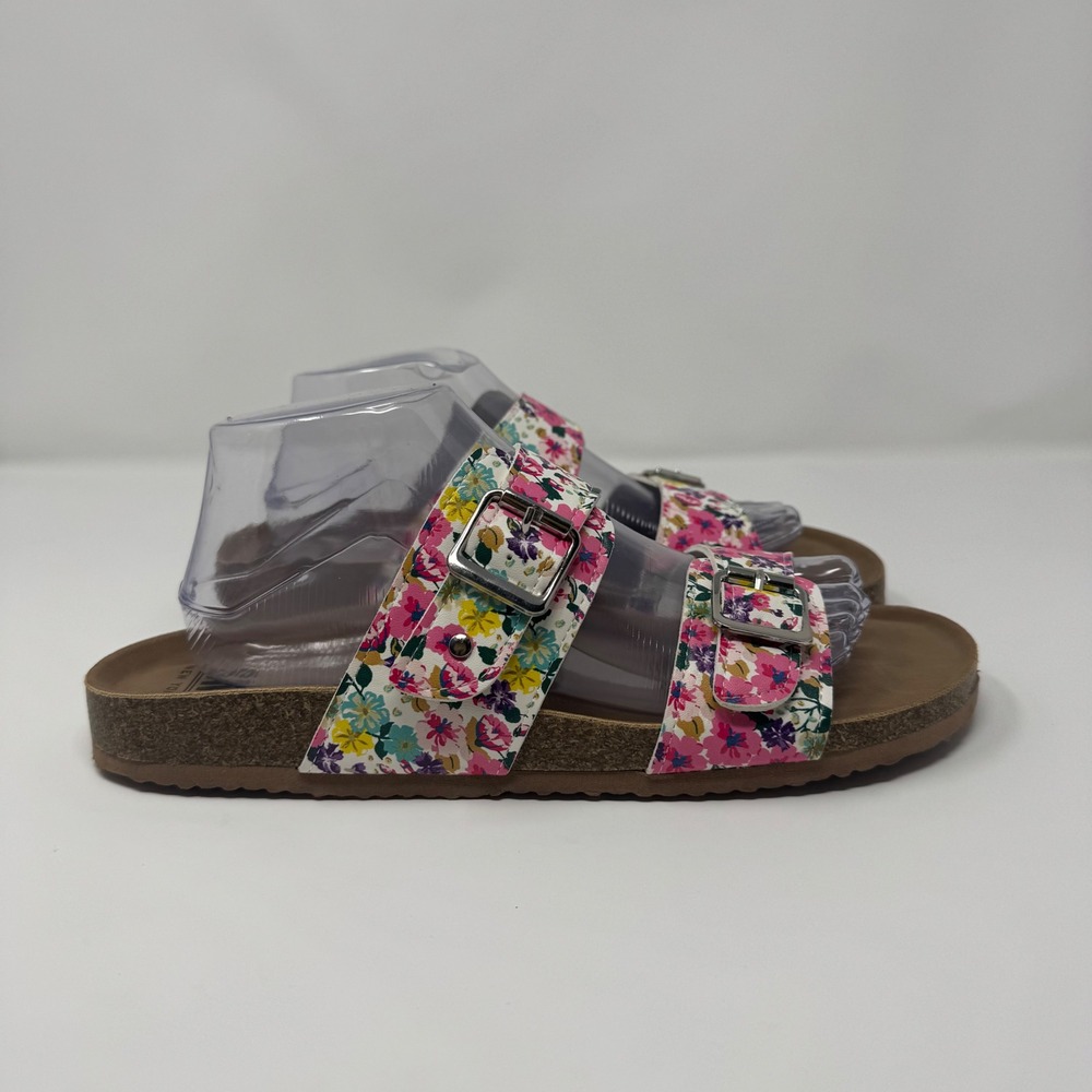 SM New‎ York Womens Berkeley Floral Cork Footbed Sandals Buckle Comfort Size 11
